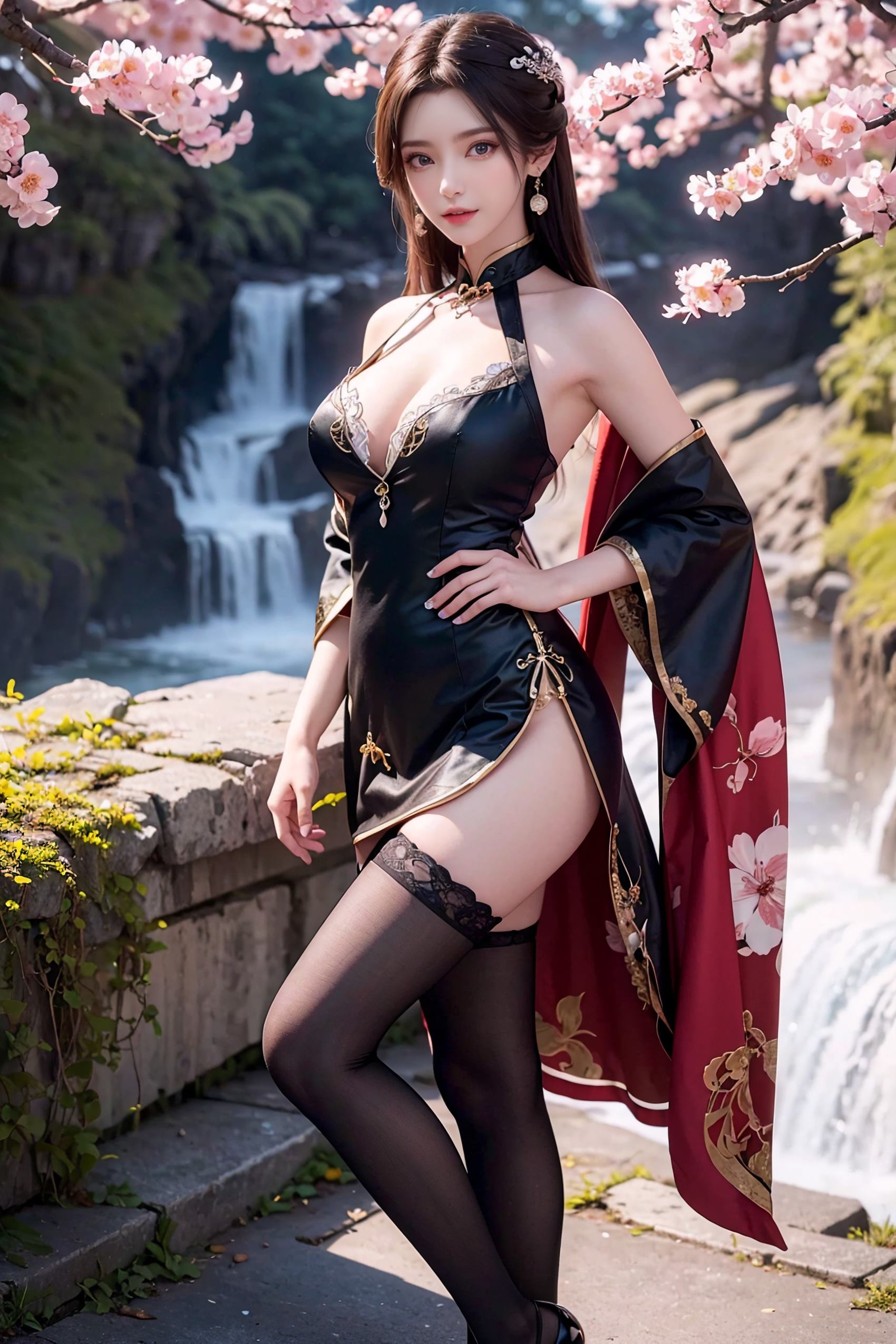 图片[3]-精选[AI绘画]星辰变-姜立 旗袍清凉[92P]-草丛看图