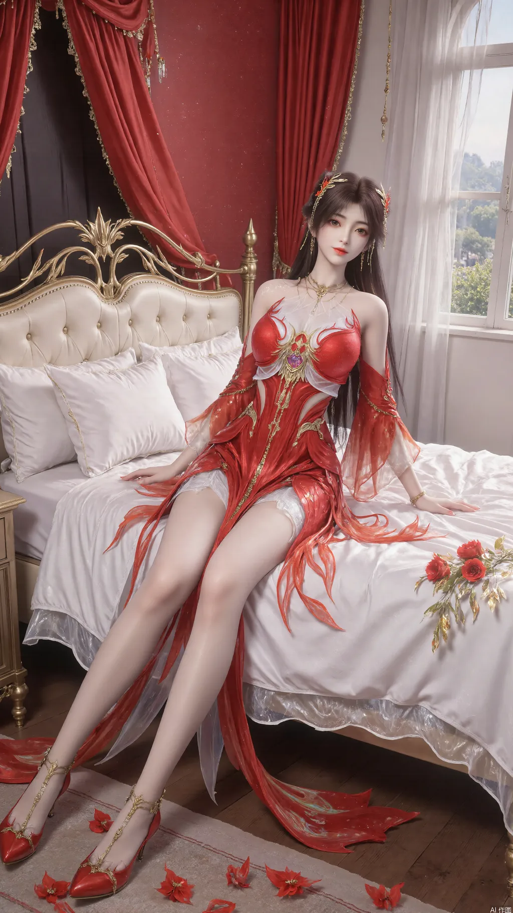 图片[1]-精选AI绘画 836 完美世界-火灵儿[77P]-草丛看图