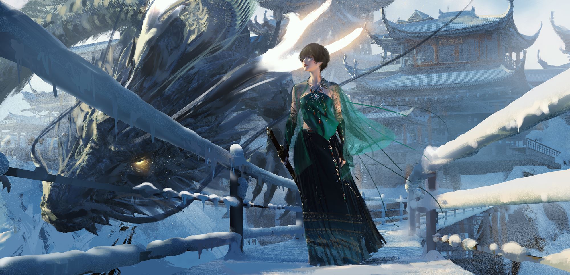 图片[6]-精选AI绘画 059 WLOP鬼刀二次元插画图集合辑2023.01-05 [67P]-草丛看图