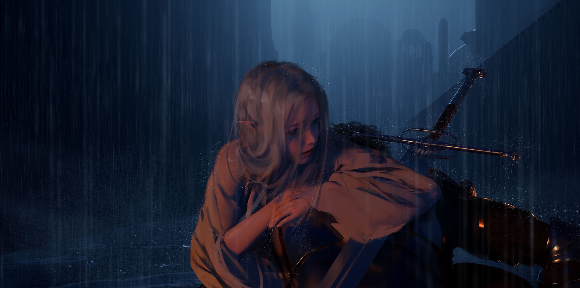 图片[8]-精选AI绘画 059 WLOP鬼刀二次元插画图集合辑2023.01-05 [67P]-草丛看图