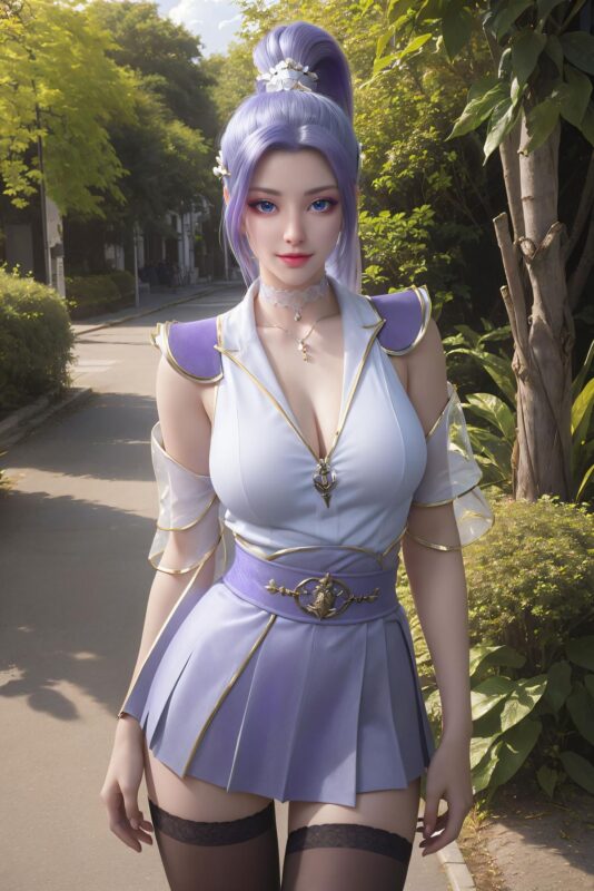 精选AI绘画 619 斗破苍穹-韩月[52P]-草丛看图