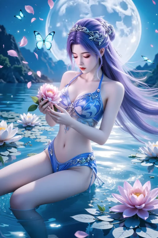 精选AI绘画 834 师兄啊师兄-云霄[21P]-草丛看图