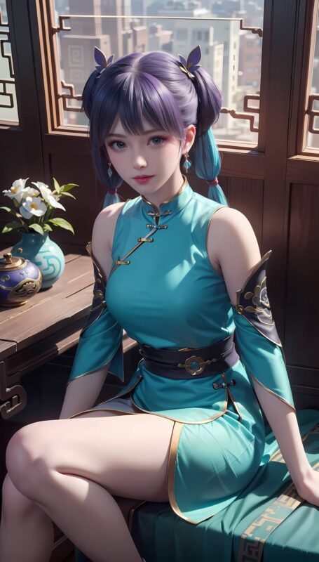 AI绘画 284 韩雪旗袍[40P]-草丛看图