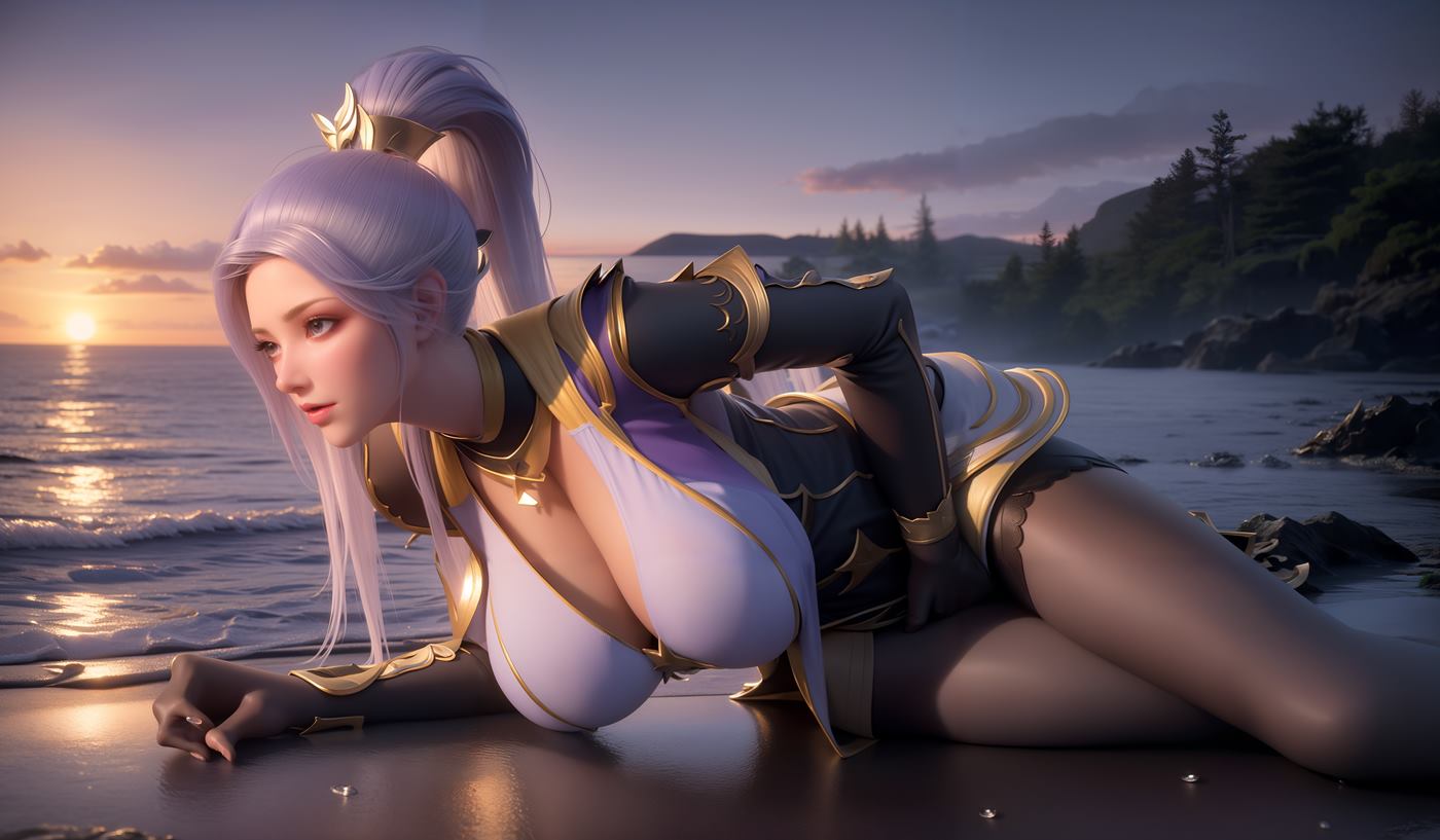 图片[2]-精选AI绘画 499 波赛西白亦君部分[46P]-草丛看图