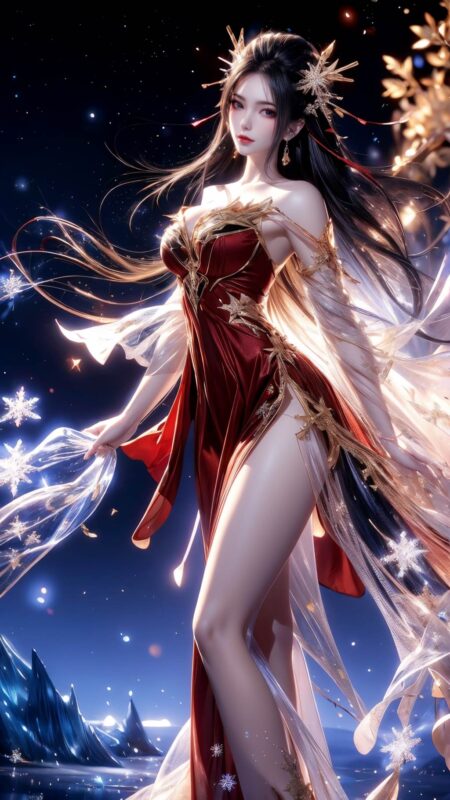 精选AI绘画 769 天行九歌-焰灵姬[61P]-草丛看图