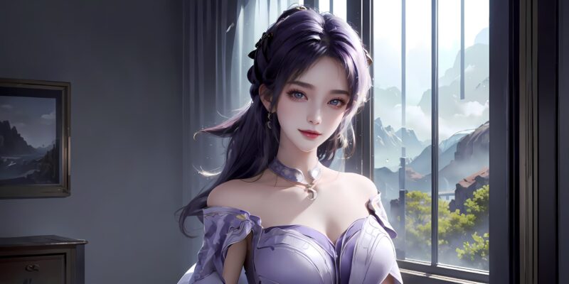 精选AI绘画 315 姬紫月[52P]-草丛看图