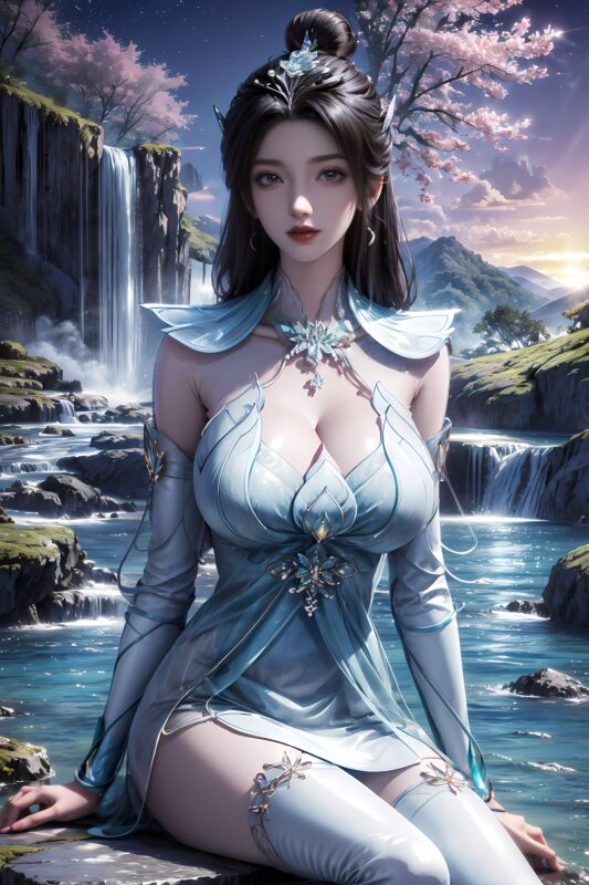 精选AI绘画 089 遮天-颜如玉[20P]-草丛看图