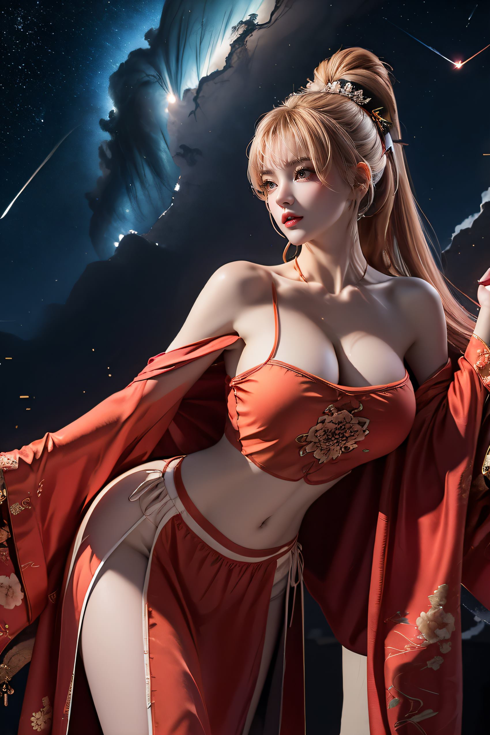 图片[2]-精选AI绘画 222 王者-公孙离肚兜[26P]-草丛看图