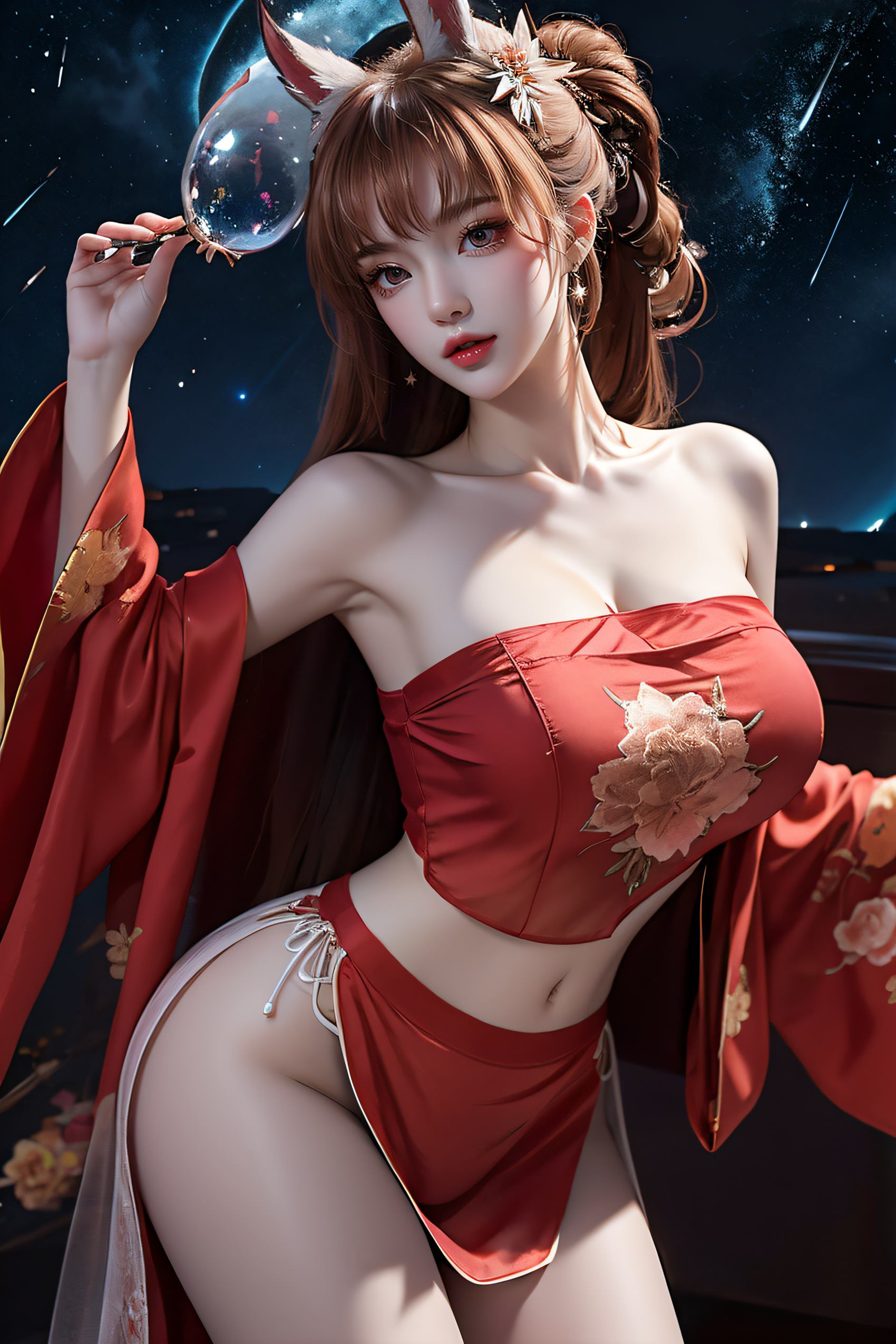 图片[3]-精选AI绘画 222 王者-公孙离肚兜[26P]-草丛看图