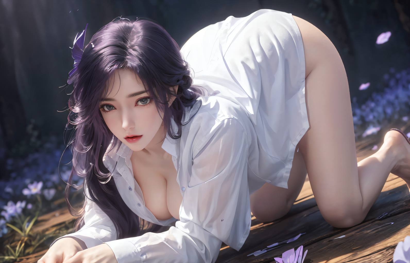 图片[8]-精选AI绘画 739 完美-云曦[109P]-草丛看图