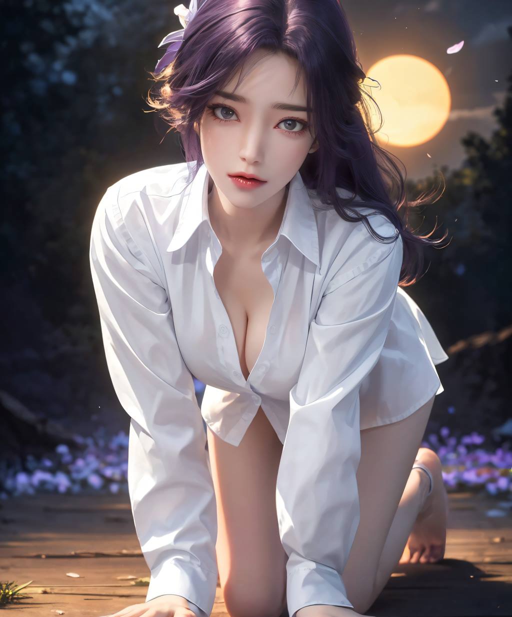 图片[1]-精选AI绘画 739 完美-云曦[109P]-草丛看图