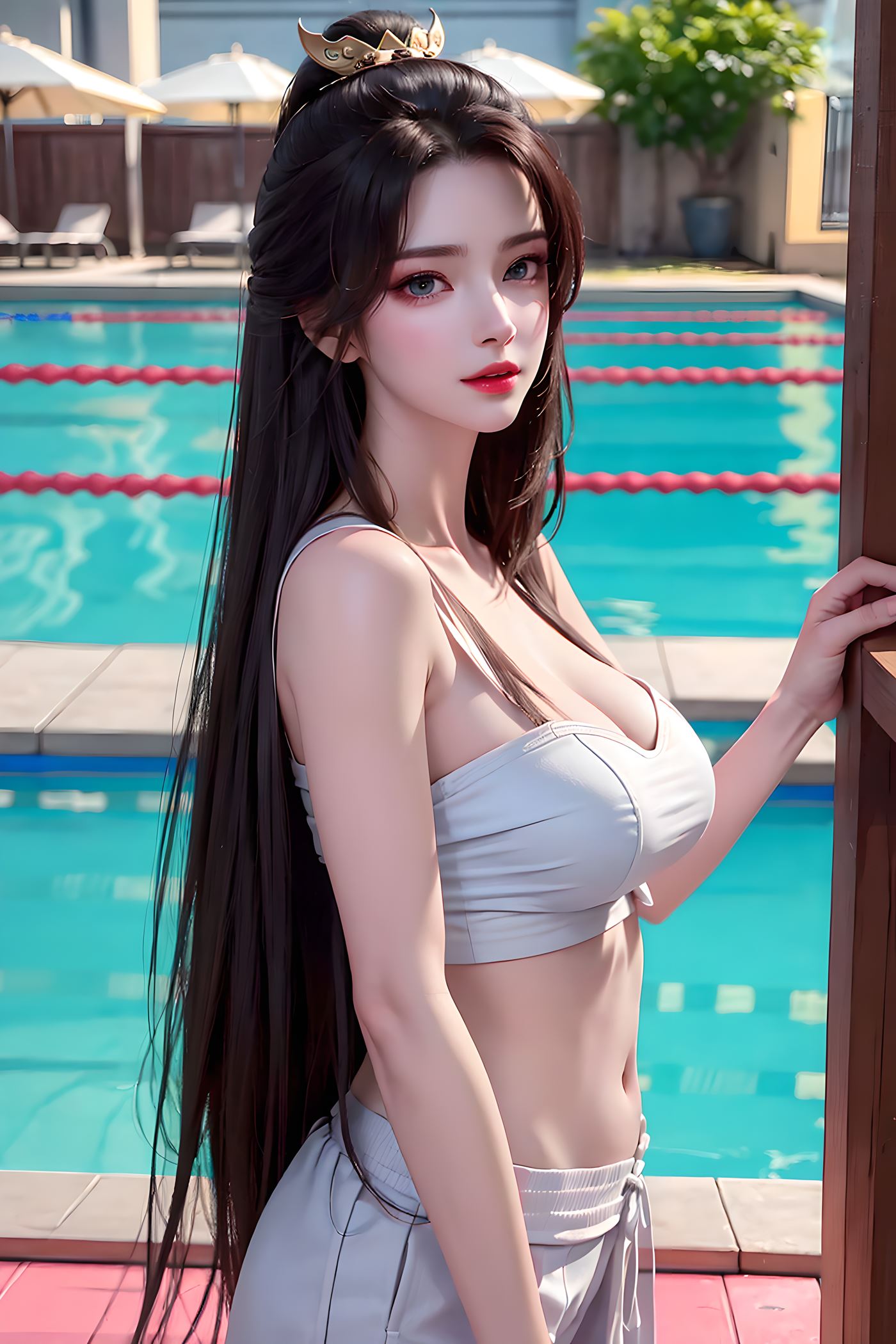 图片[2]-精选AI绘画 479 天狐仙子泳装[47P]-草丛看图