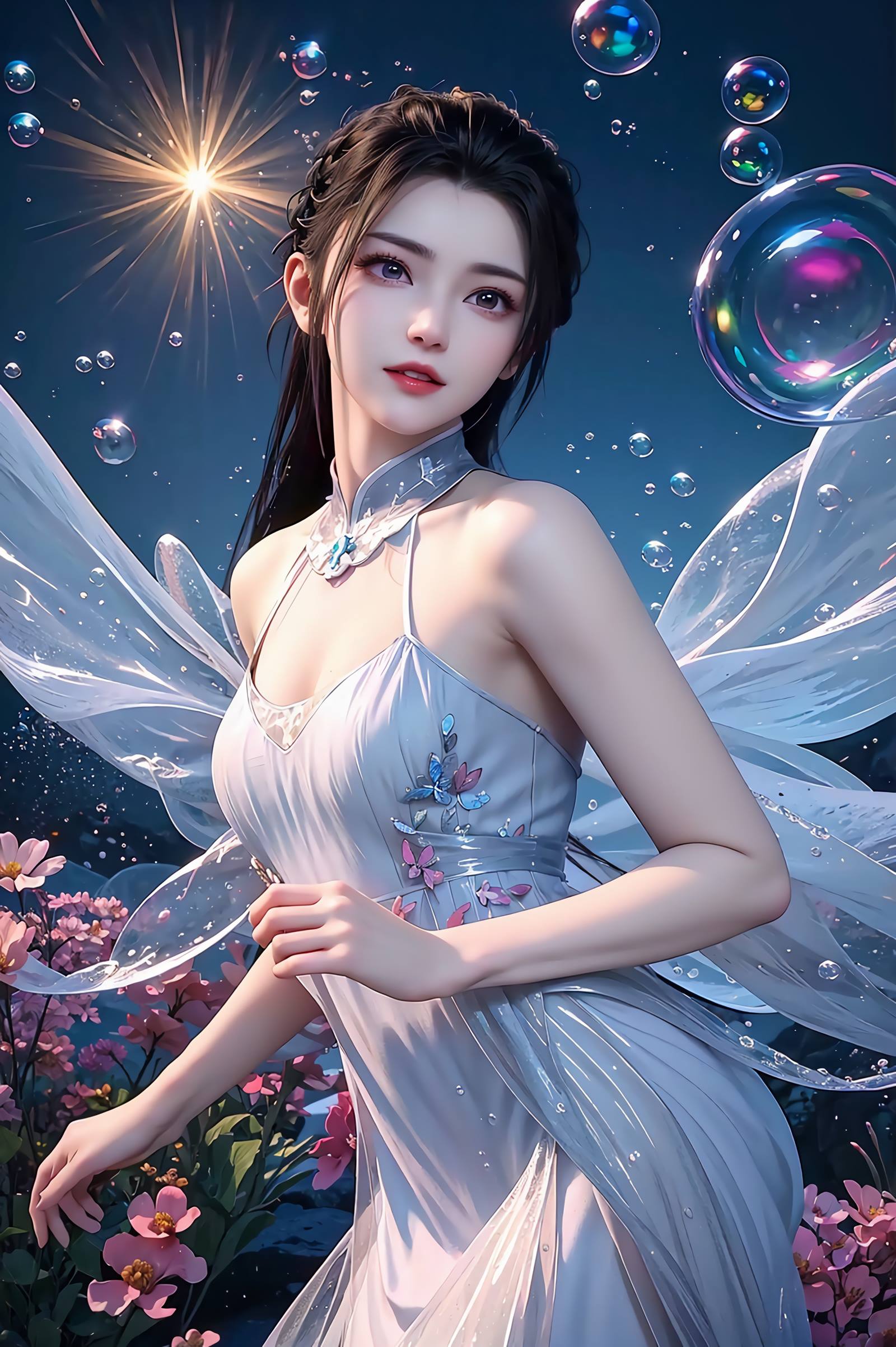 图片[3]-精选AI绘画 095 少年歌行-李寒衣唯美蝴蝶[42P]-草丛看图