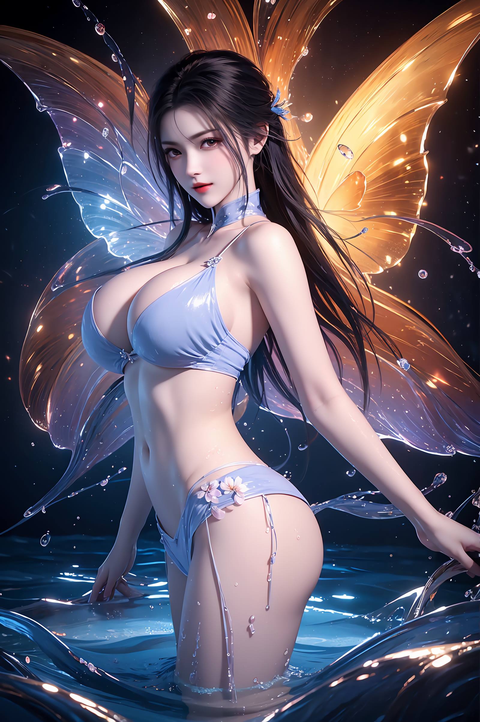 图片[5]-精选AI绘画 095 少年歌行-李寒衣唯美蝴蝶[42P]-草丛看图