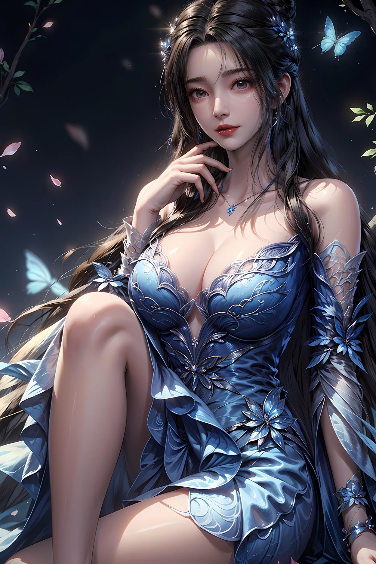 图片[5]-精选AI绘画 584 李慕婉（莲花仙子）[75P]-草丛看图