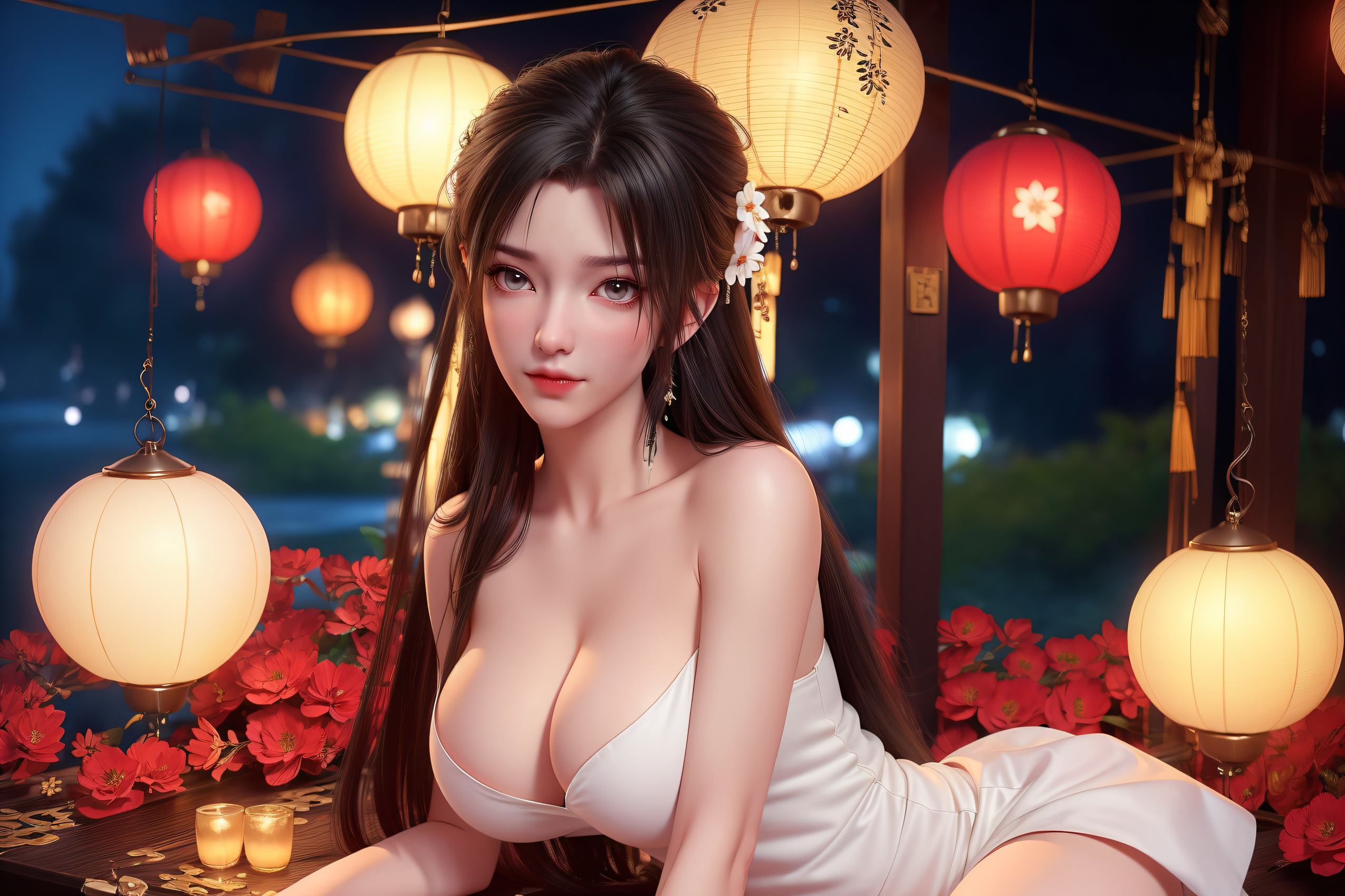 图片[4]-精选AI绘画 301 清漪红衣[31P]-草丛看图