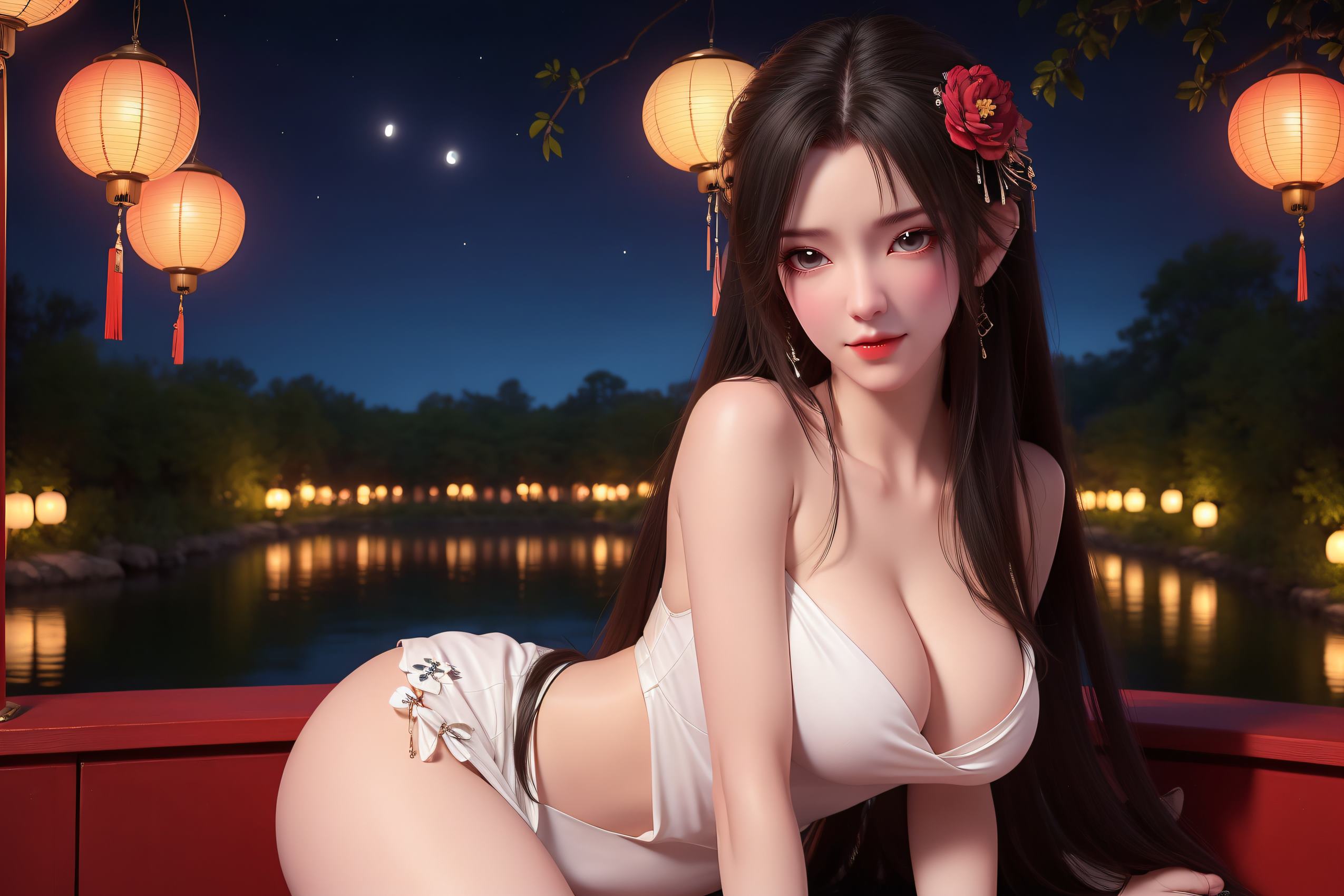 图片[8]-精选AI绘画 301 清漪红衣[31P]-草丛看图