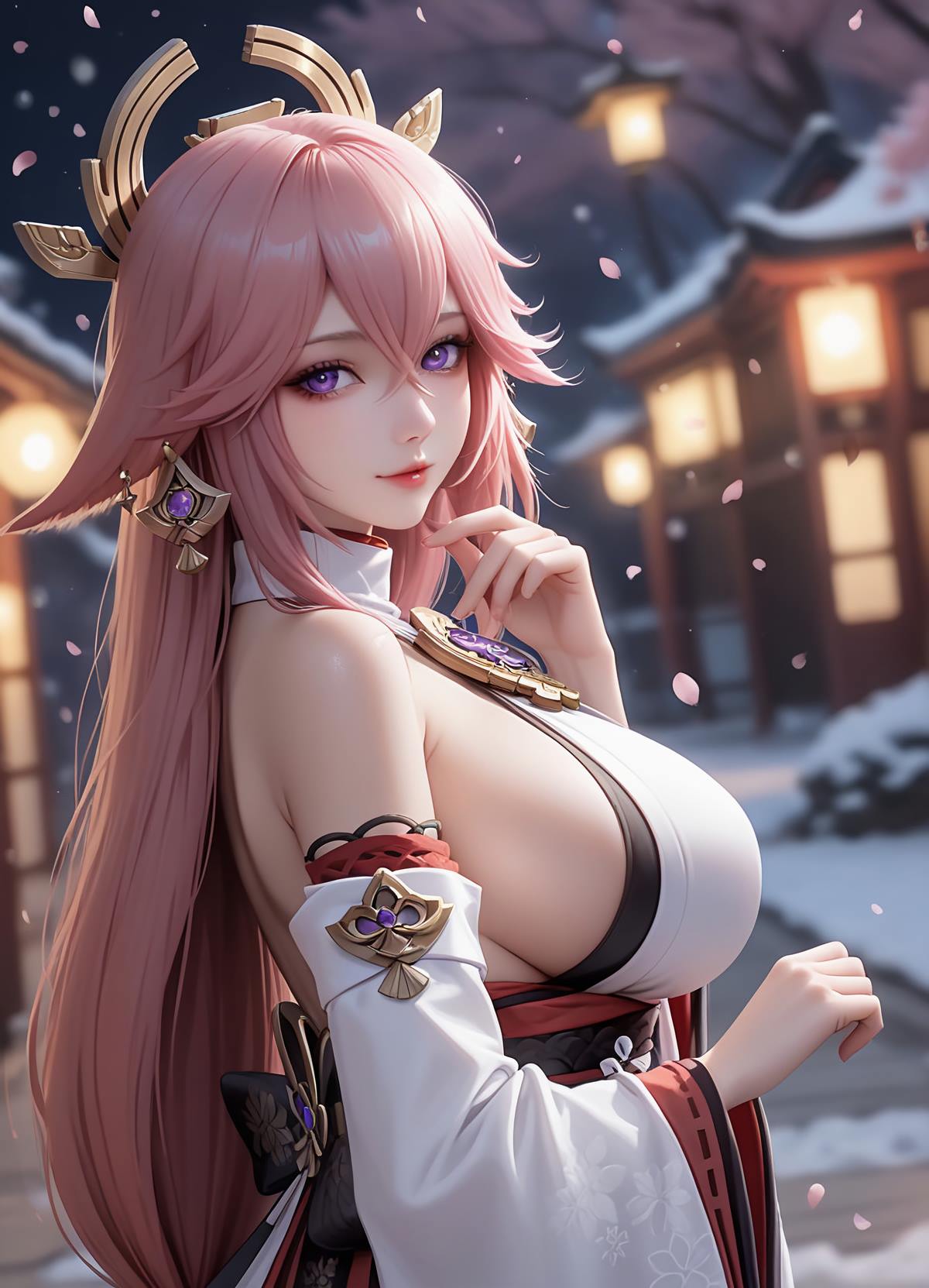 图片[3]-精选AI绘画 638 八重神子[19P]-草丛看图