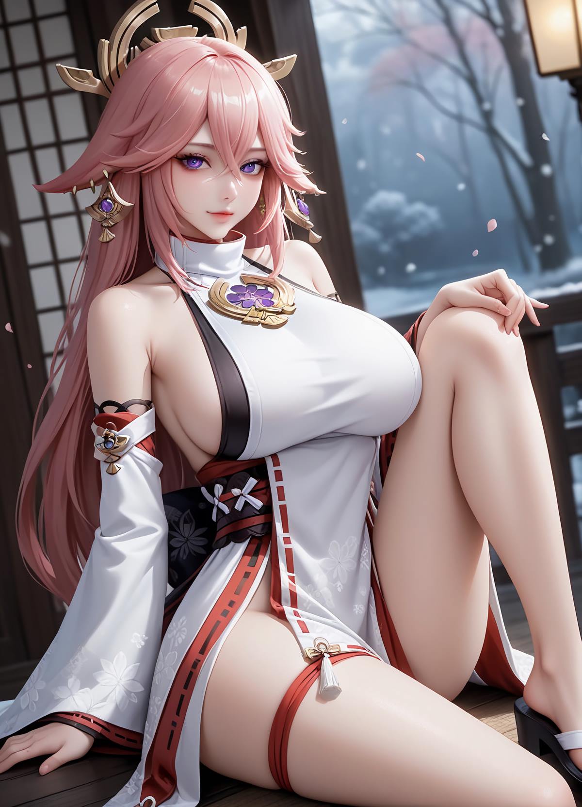 图片[6]-精选AI绘画 638 八重神子[19P]-草丛看图