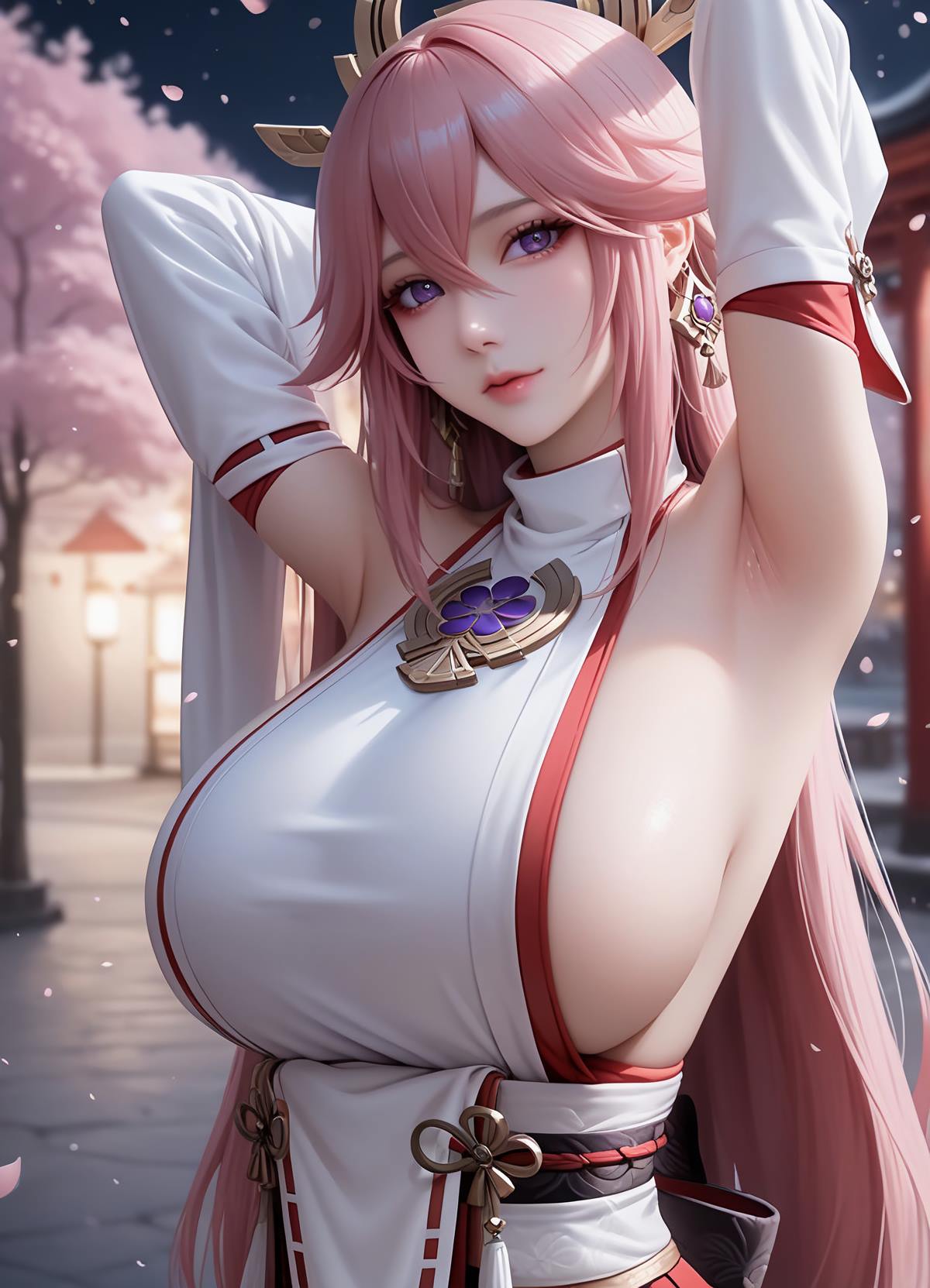 图片[7]-精选AI绘画 638 八重神子[19P]-草丛看图