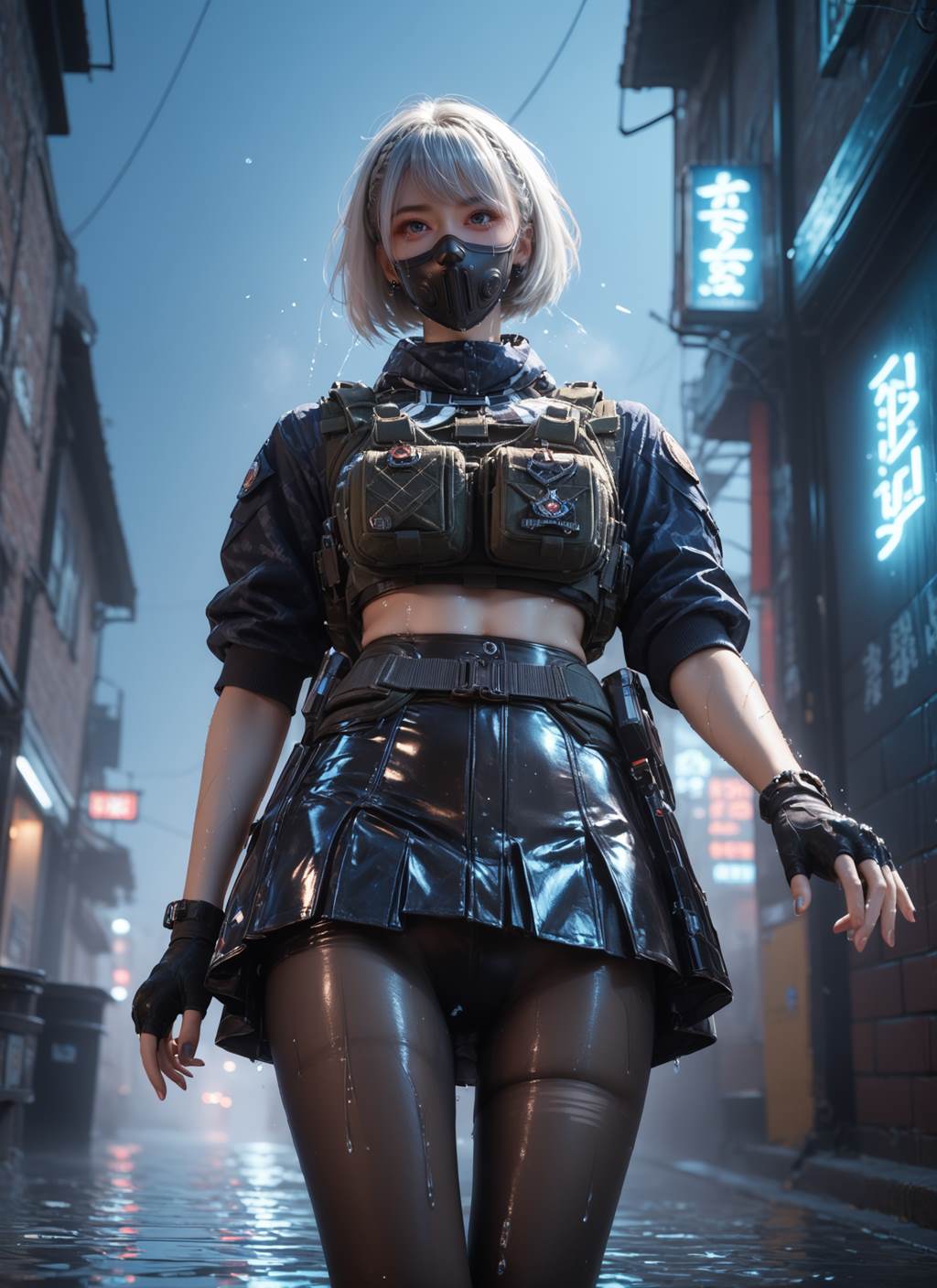 图片[3]-精选AI绘画 800 三角洲-麦晓雯[15P]-草丛看图