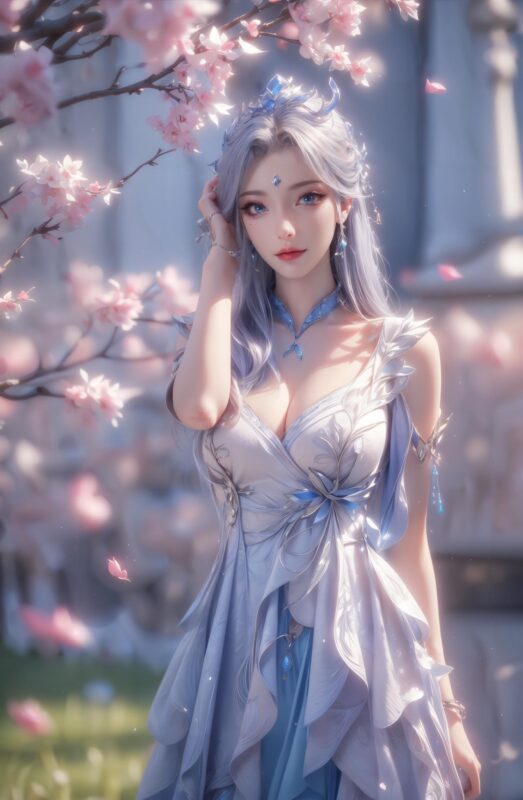 精选AI绘画 435 宁雨蝶[25P]-草丛看图