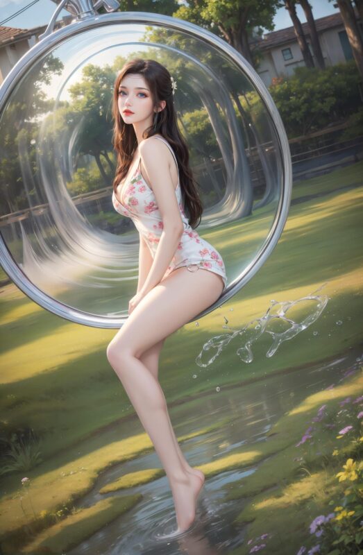 精选AI绘画 629 云韵[26P]-草丛看图