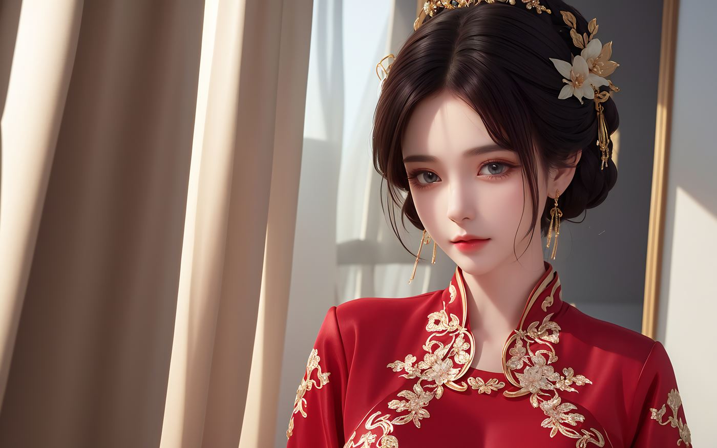 图片[2]-精选AI绘画 486 新娘姐妹花[46P]-草丛看图