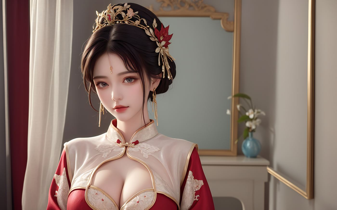 图片[3]-精选AI绘画 486 新娘姐妹花[46P]-草丛看图