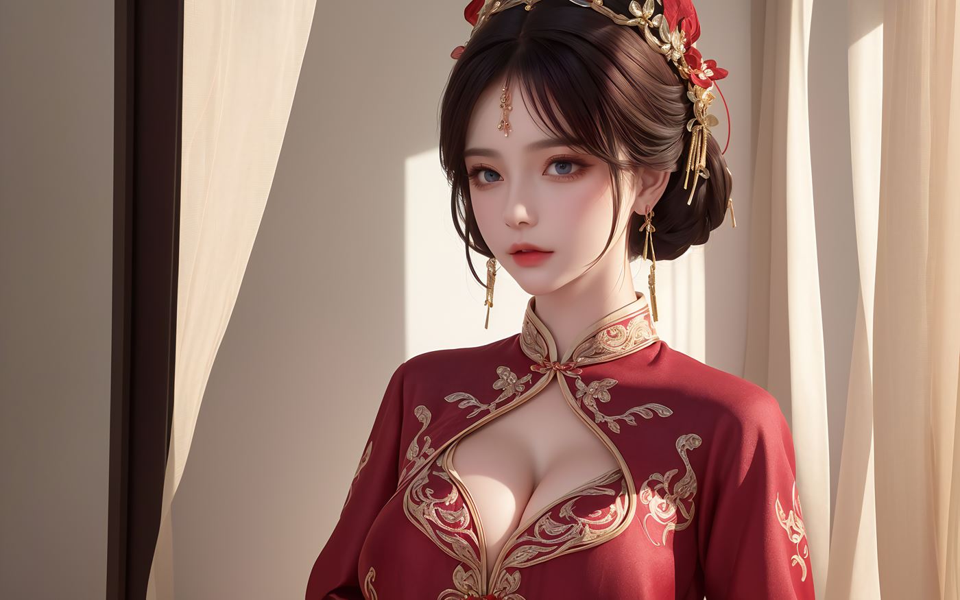 图片[1]-精选AI绘画 486 新娘姐妹花[46P]-草丛看图