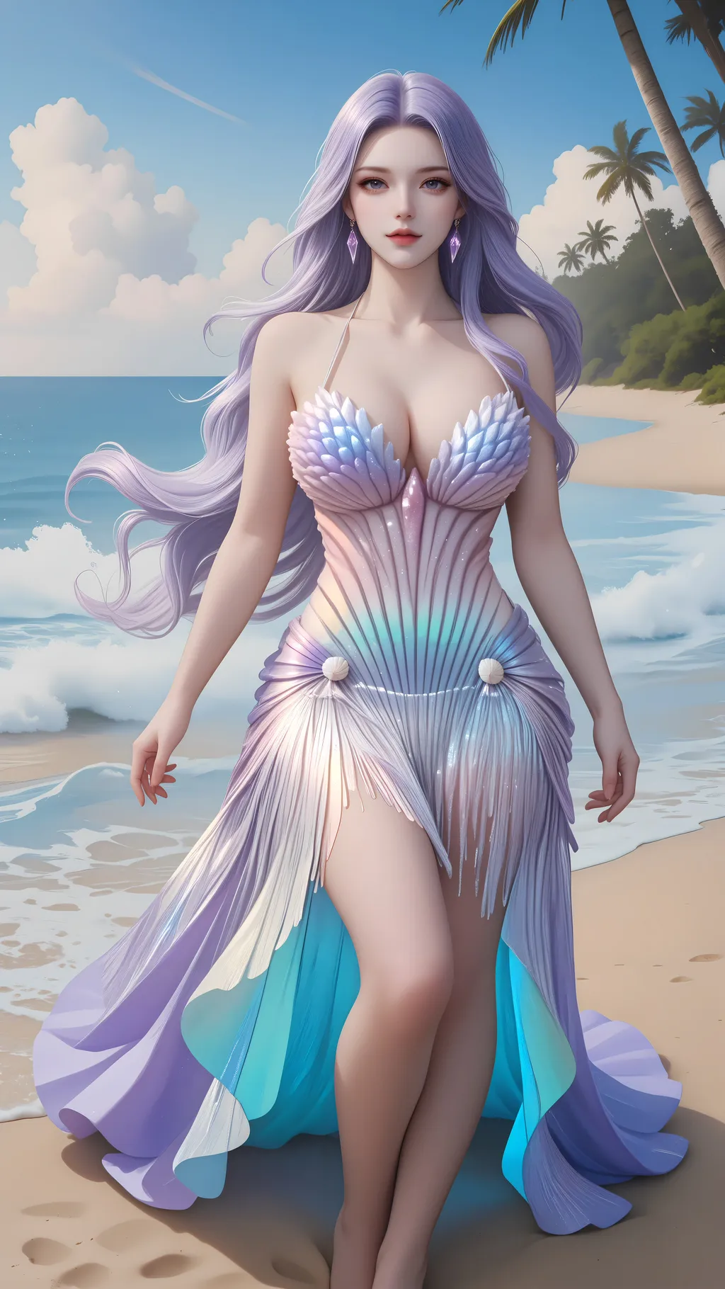 图片[2]-精选AI绘画 869 海的女儿[65P]-草丛看图