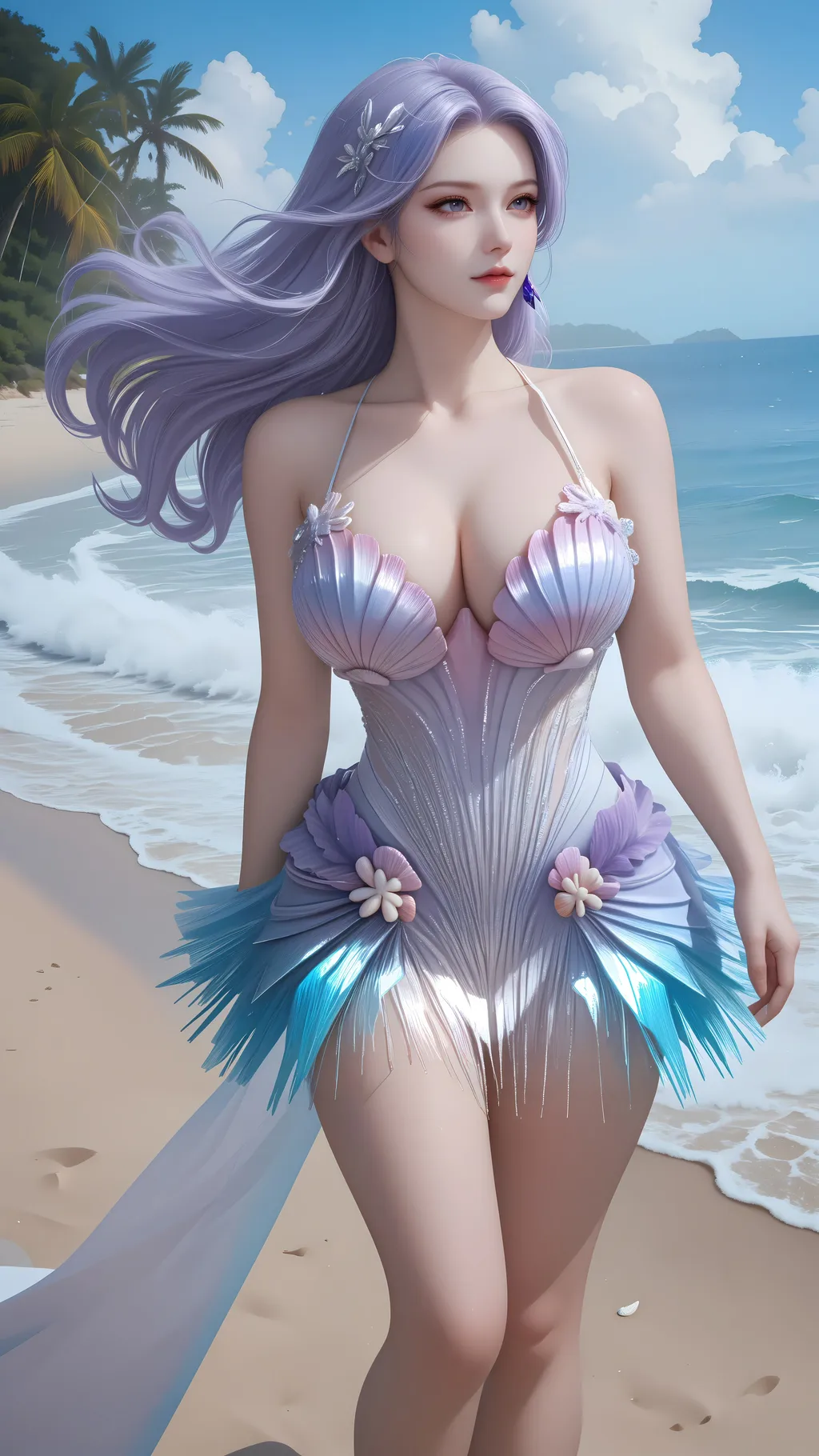 图片[3]-精选AI绘画 869 海的女儿[65P]-草丛看图