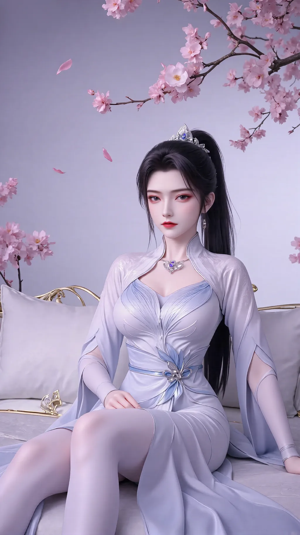 图片[3]-精选AI绘画 882 青仙子[17P]-草丛看图