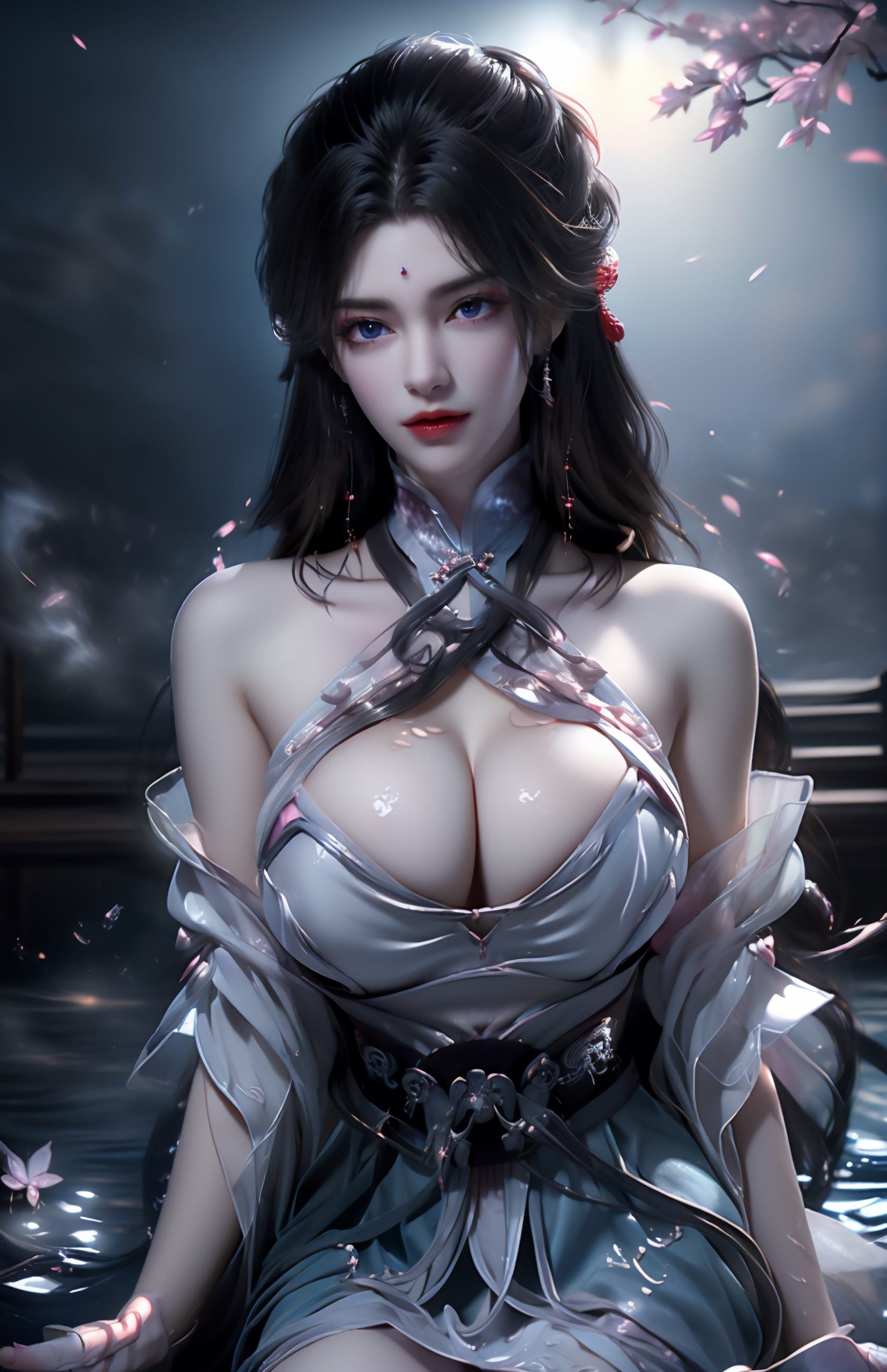 图片[2]-精选AI绘画 235 完美-月婵[41P]-草丛看图