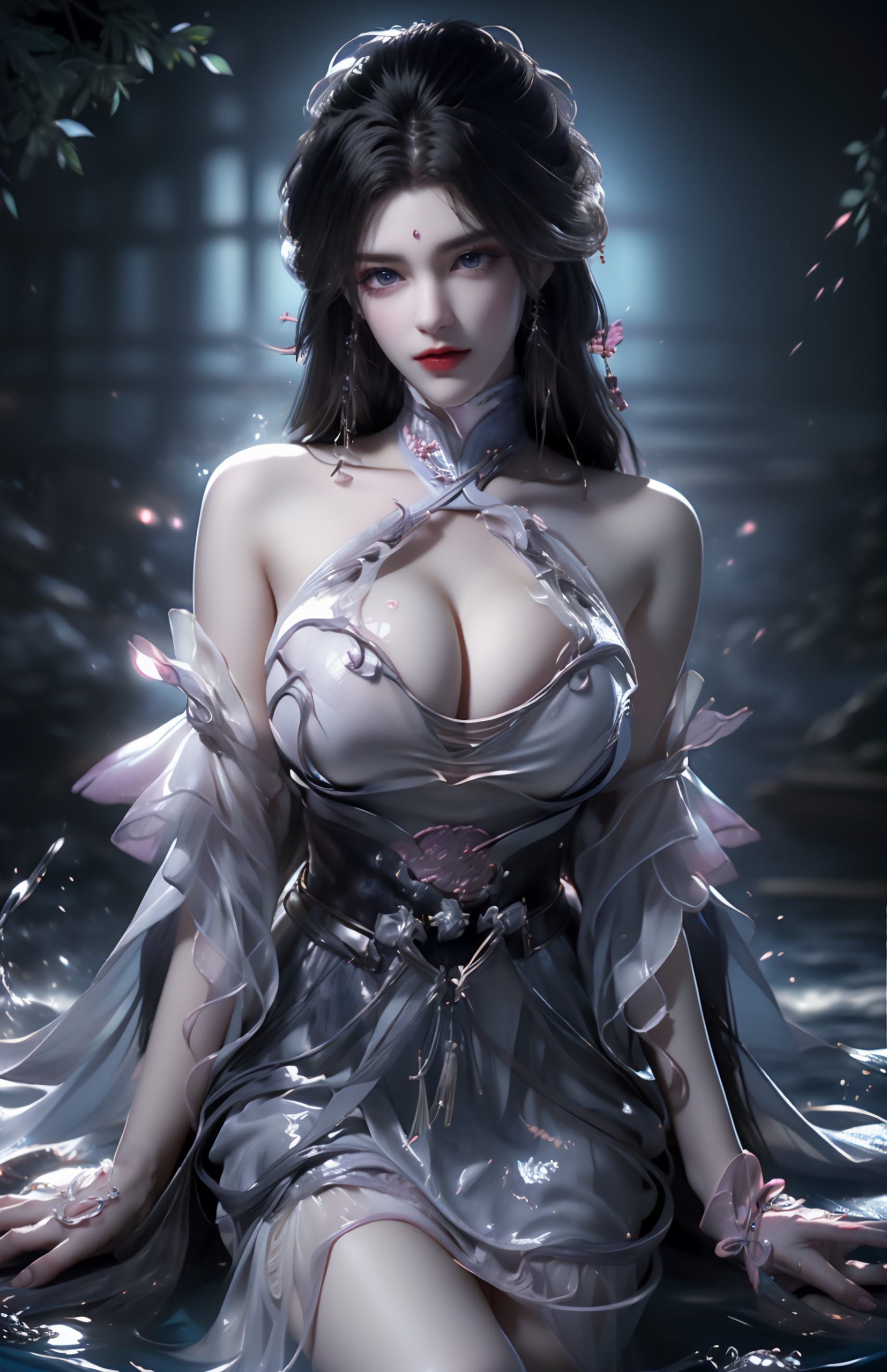 图片[4]-精选AI绘画 235 完美-月婵[41P]-草丛看图