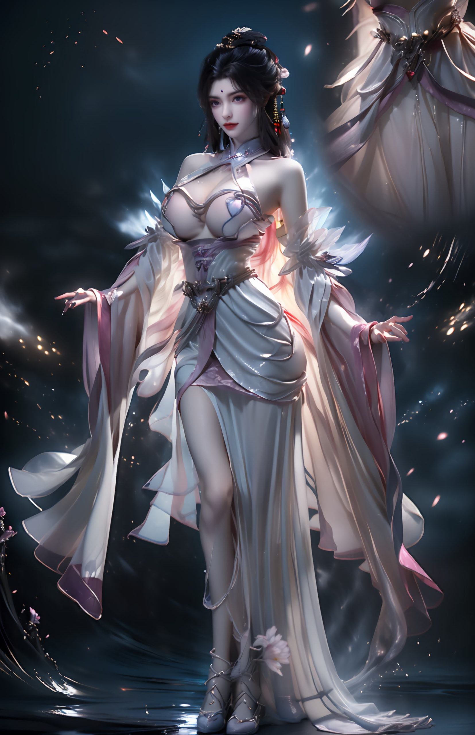 图片[5]-精选AI绘画 235 完美-月婵[41P]-草丛看图