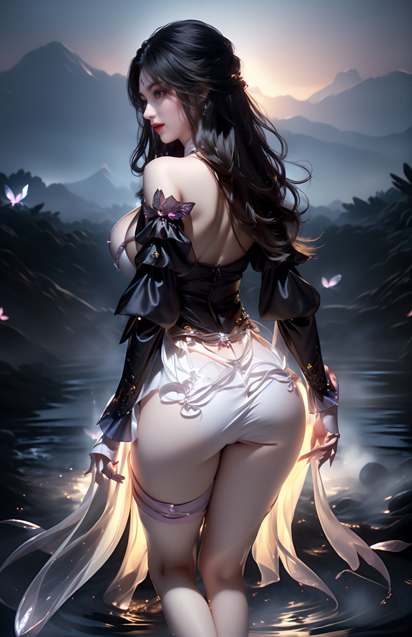 图片[8]-精选AI绘画 235 完美-月婵[41P]-草丛看图