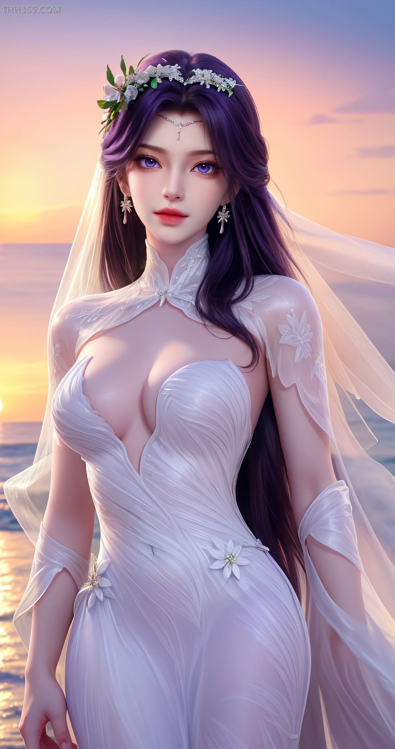 图片[5]-精选AI绘画 489 云曦白纱[41P]-草丛看图