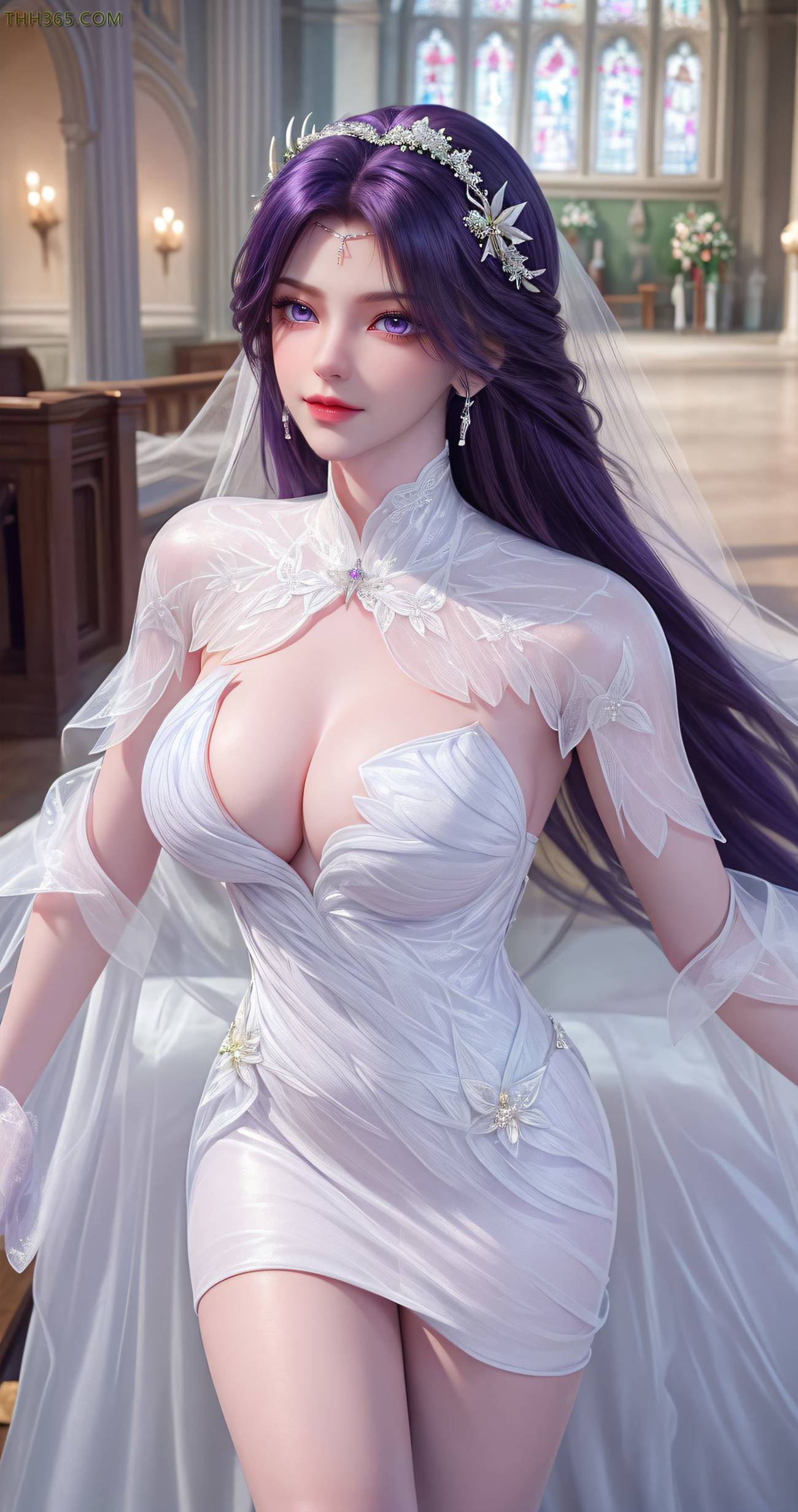 图片[6]-精选AI绘画 489 云曦白纱[41P]-草丛看图