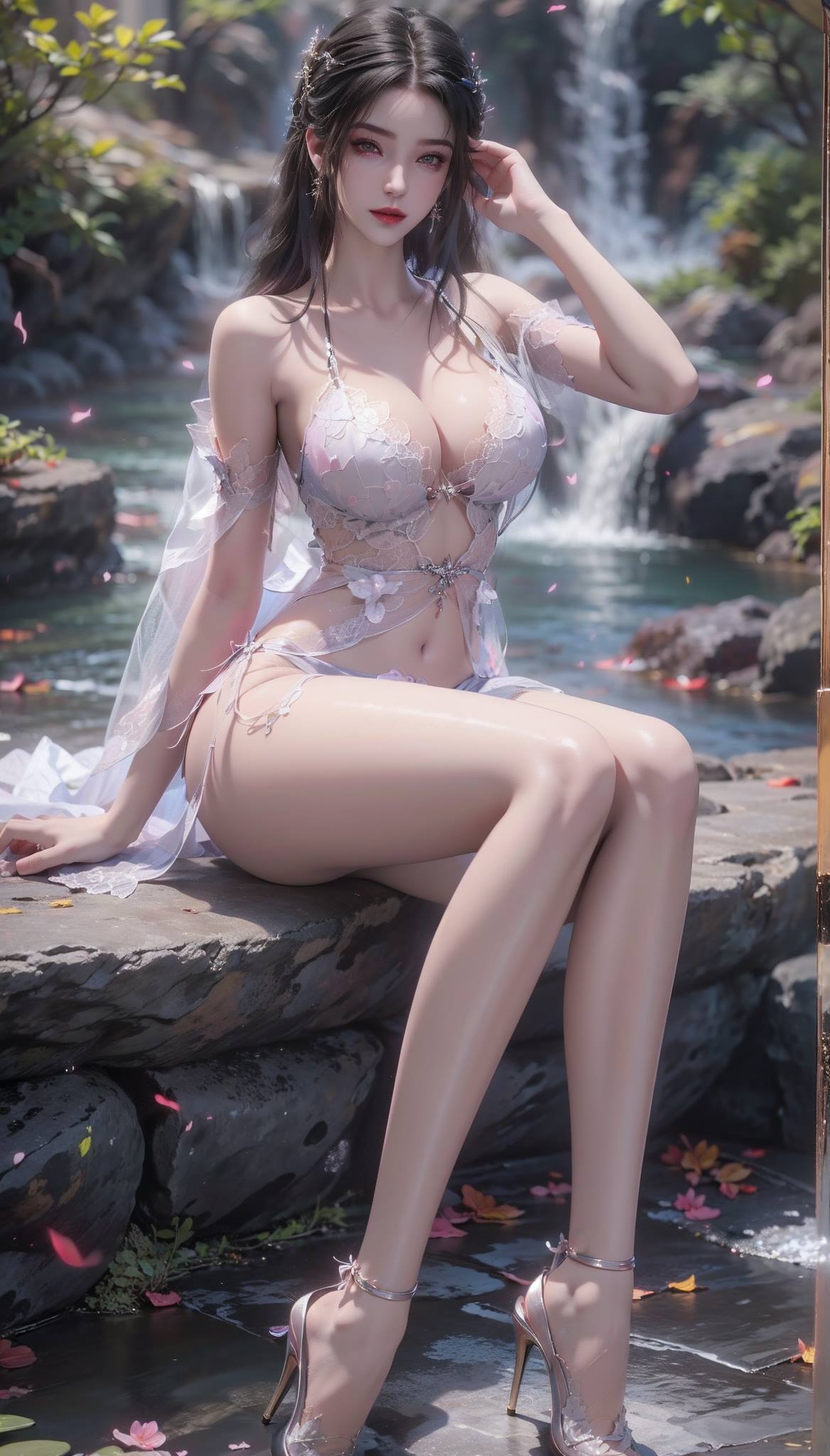 图片[6]-精选AI绘画 555 李幕婉 唯美姓感[77P]-草丛看图