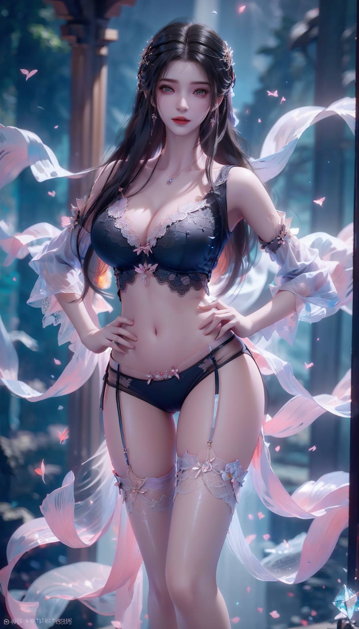 图片[7]-精选AI绘画 555 李幕婉 唯美姓感[77P]-草丛看图