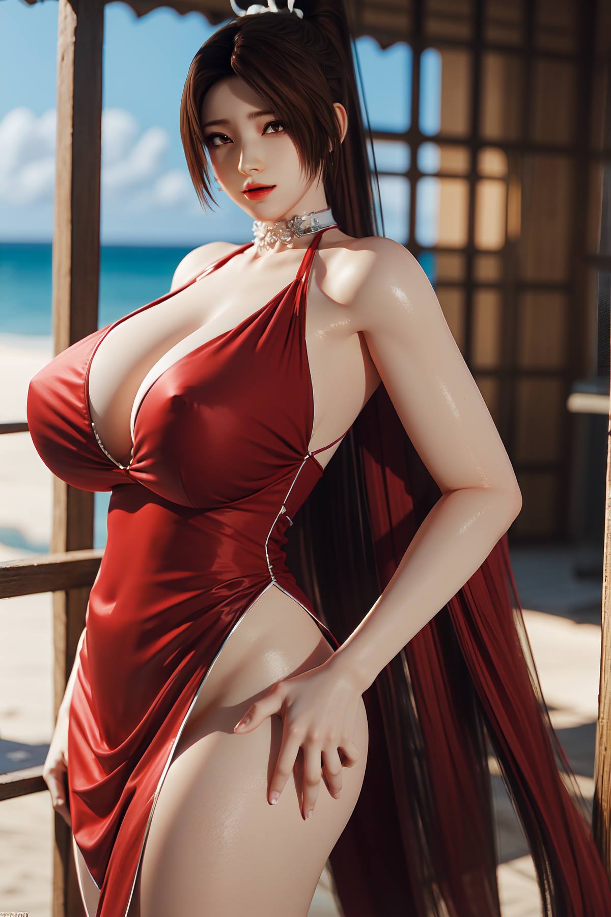 图片[6]-精选AI绘画 093 不知火舞 红色晚礼服[108P]-草丛看图