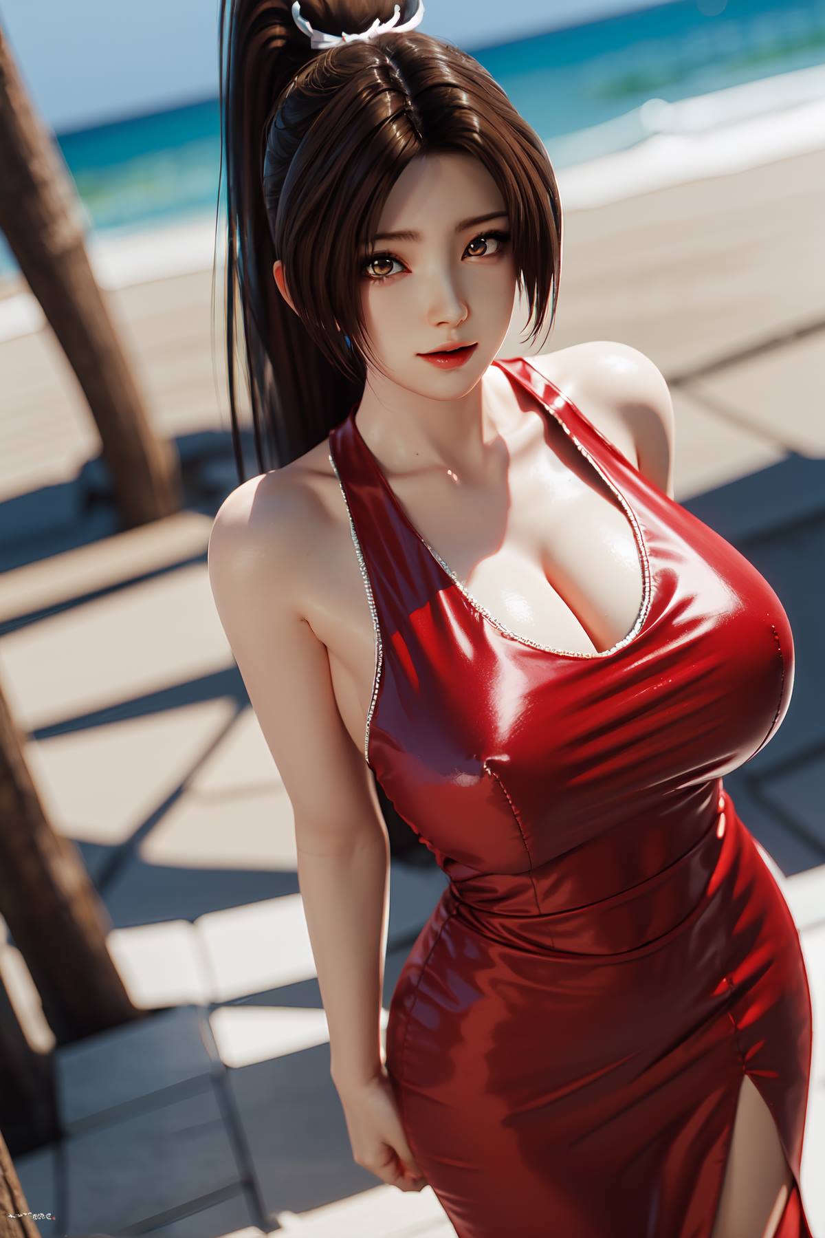 图片[7]-精选AI绘画 093 不知火舞 红色晚礼服[108P]-草丛看图