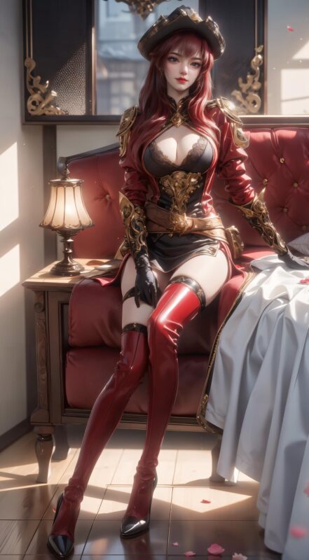 精选AI绘画 436 梦红尘[23P]-草丛看图