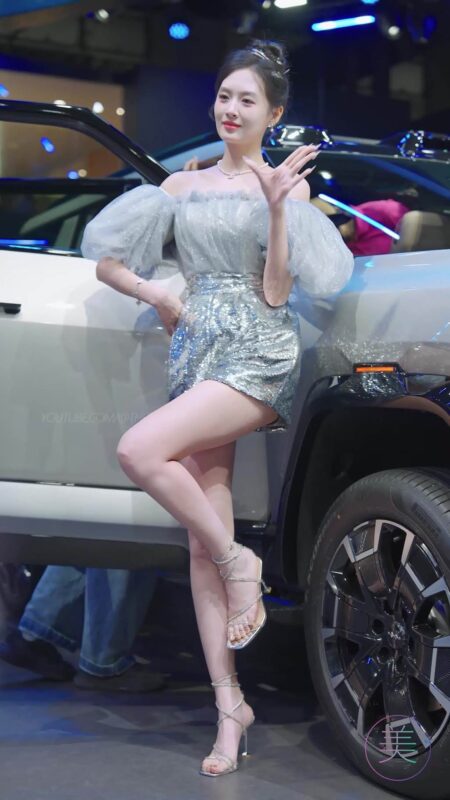 精选NO.1526 2024 广州车展 网荭美女车模 beautyleg LOOKBOOK 07[29P]-草丛看图