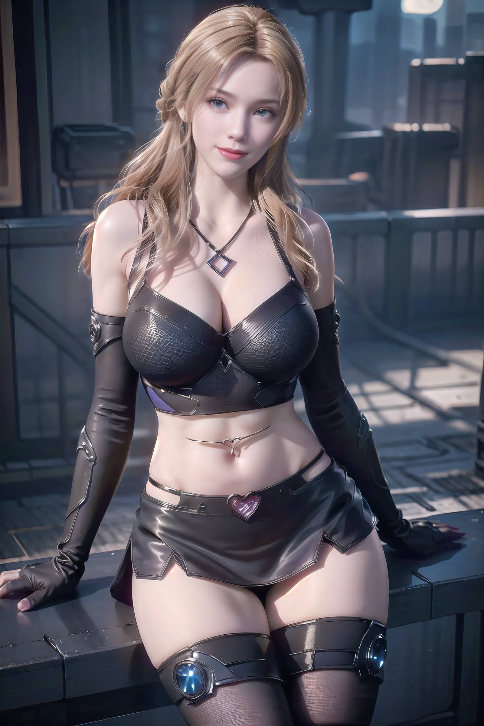 图片[3]-精选AI绘画 162 吞噬星空-珍妮特 居家清凉写真[60P]-草丛看图