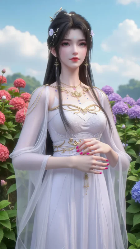 精选AI绘画 910 完美世界-清漪[39P]-草丛看图