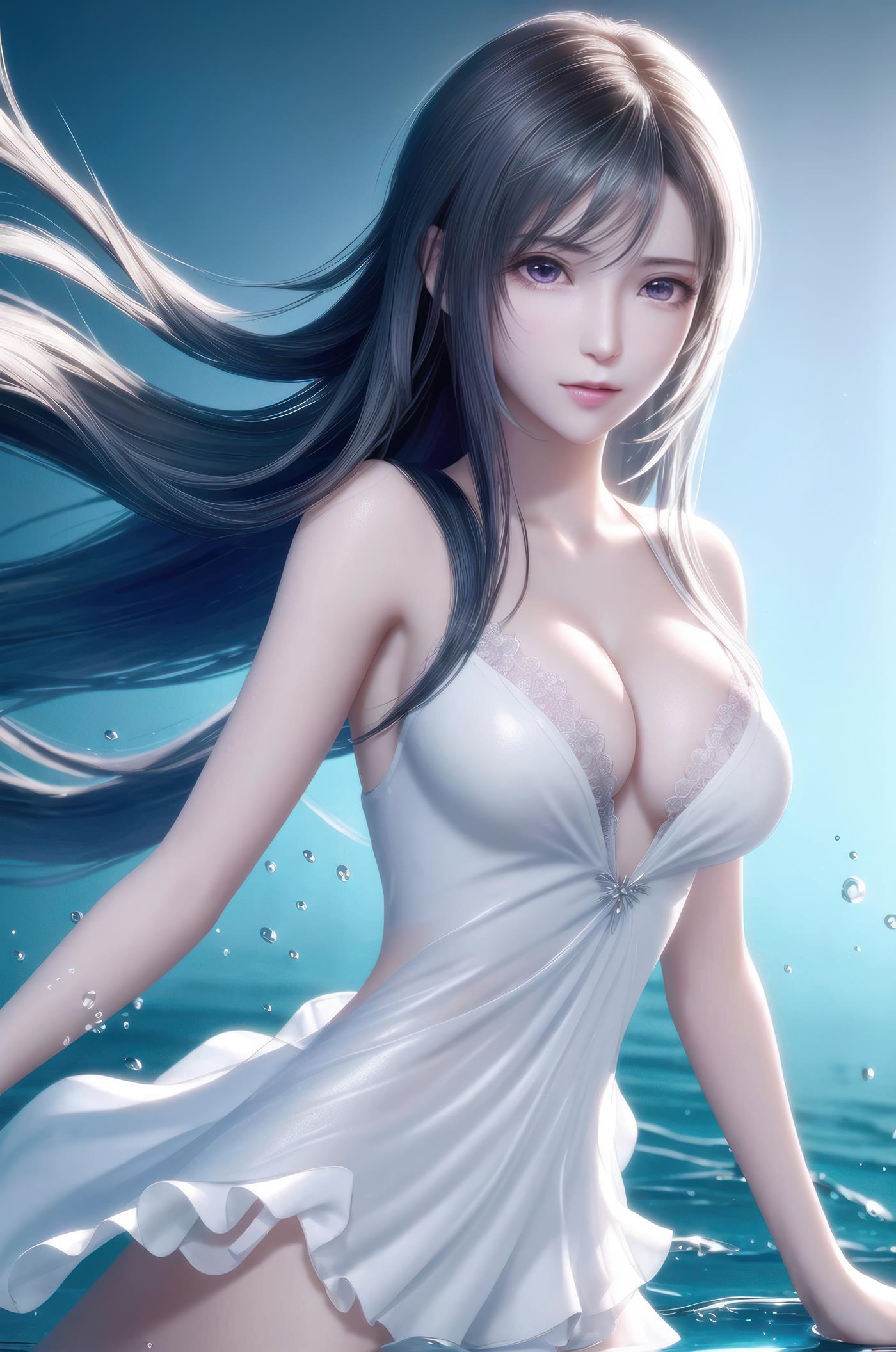 图片[5]-精选AI绘画 009 2K高清 蒂法大海 [126P]-草丛看图