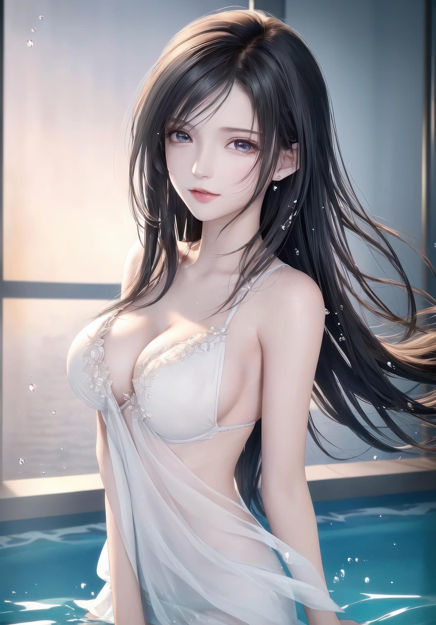 图片[1]-精选AI绘画 009 2K高清 蒂法大海 [126P]-草丛看图