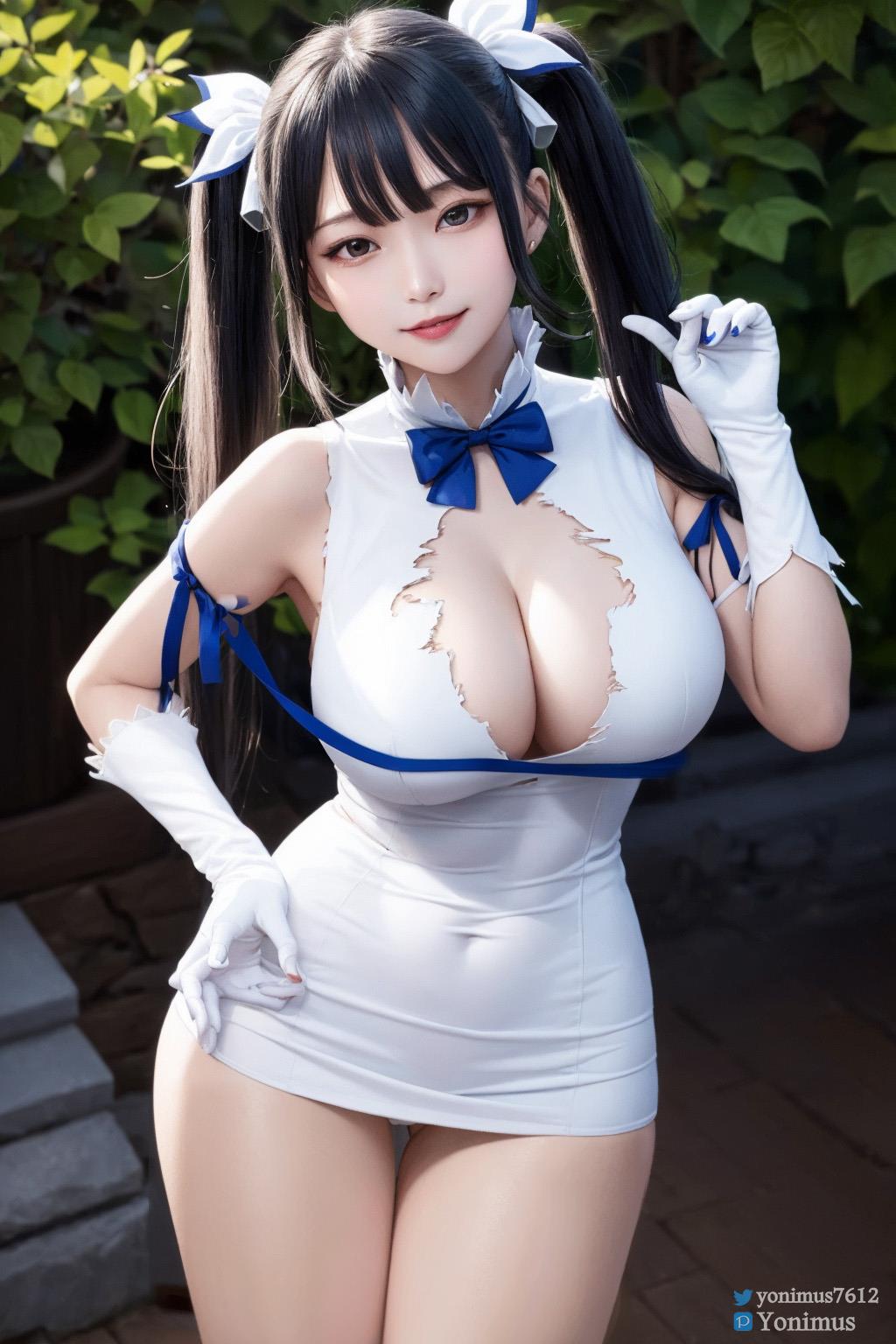 图片[2]-精选AI绘画 014 Hestia(Danmachi) [22P]-草丛看图